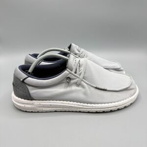 Hey Dude Mens Wally Adv Grey Slip On Shoes Casual Sneaker Size 11